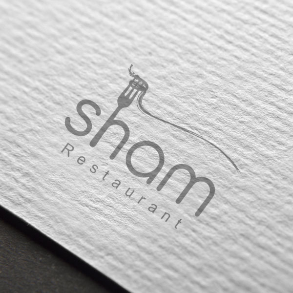 Sham Resturant Logo Design